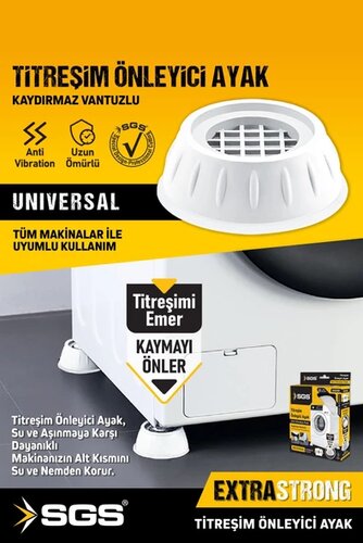 TİTREŞİM ÖNLEYİCİ AYAK (BEYAZ)