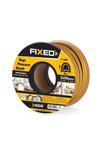 KAUÇUK KAPI PENCERE FİTİL 2*50 KAHVE