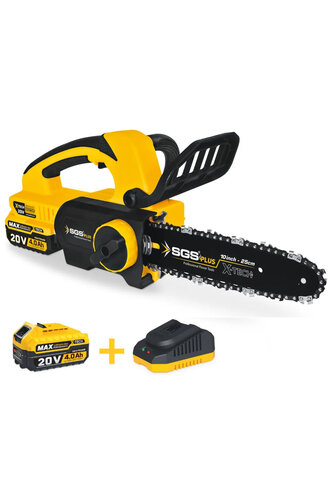 AKÜLÜ AĞAÇ KESME TESTERE SET 25 CM 20V (KÖMÜRSÜZ MOTOR) SGS 5320