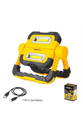 ŞARJLI LED ÇALIŞMA LAMBASI POWER BANK 1000 LÜMEN 3,7WOLT 5000mAh SGS (5057)