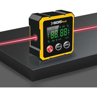 LAZER DİJİTAL AÇI ÖLÇER MIKNATISLI SGS (5431)