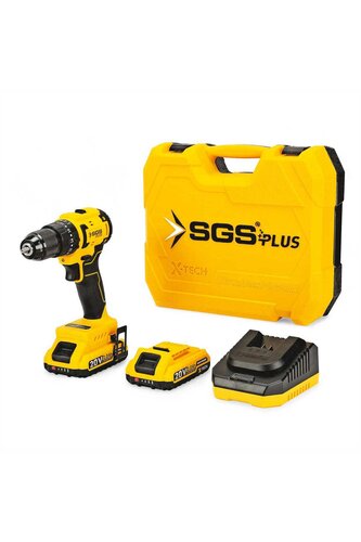 AKÜLÜ DARBELİ MATKAP SETİ 20V 45Mn Tork 2*2,0Ah (KÖMÜRSÜZ MOTOR) SGS (5530)